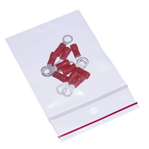 MGRL4PH02503 Polyethylene (LDPE/LLDPE Blend) Clear Reclosable Bag, Hang Hole, 3" Length, 2.5" Width (Pack of 1000)