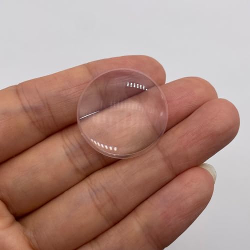 Double Convex Lens - 22mm Diameter, 13mm Focal Length, Optical biconvex Lens for Physics Experiments, Photography, Magnifying, and DIY Projects - Pack of 5pcs (21.5mm x H8mm x F13) - size: 21.5mm x H8mm x F13