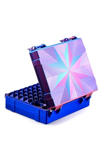 Vial Guard Storage Hard Case for 3ml, 5ml, 10ml, 30ml Vials, Secure Holder Multiple Sizes (Metalic, Pro Max 35x3ml 10x10ml) - size: Pro Max 35x3ml 10x10ml