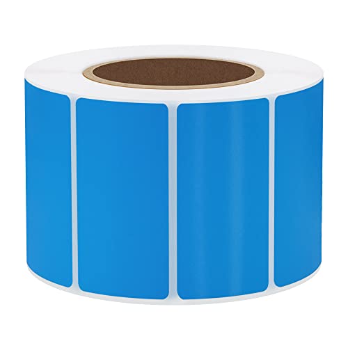 Hybsk 2x1 inch Color Direct Thermal Labels for Shipping, Barcodes, Address, Compatible with Rollo Label Printer & Zebra Desktop Printers (2"x1",Blue) - color: 1 Roll Blue, size: 2"x1"
