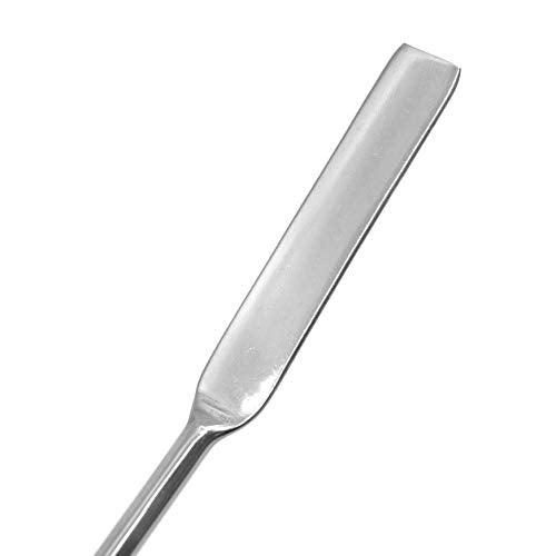 EISCO 6PK Chattaway Spatulas, 7.9" - Stainless Steel, Polished - Dual Ended, Flat & Bent End