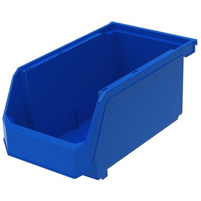 ReadySpace Large Stackable Plastic Storage Bins, 6-Pack, Blue - color: Blue, size: Large, 6-Pack