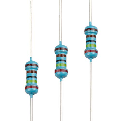 100pcs 2.4K ohm Resistor 1/4w (0.25 Watt) ±1% Tolerance Metal Film Fixed Resistor, Multiple Values of Resistance Optional - size: [E6P007] 2.4K ohm