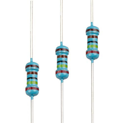 100pcs 2.4K ohm Resistor 1/4w (0.25 Watt) ±1% Tolerance Metal Film Fixed Resistor, Multiple Values of Resistance Optional - size: [E6P007] 2.4K ohm