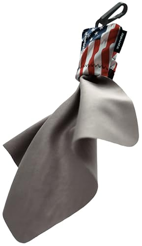 SPUDZ Ultra Microfiber Lens Cleaner with Closeable Bottom – Clip-On Pouch, Washable – for Binoculars, Scopes, Glasses, Screens | Ultra USA Flag, 6 x 6 Inch - color: Usa Flag, size: 6 x 6 Inch