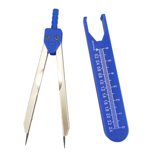 ECG EKG Calipers, Precision Wave Measuring Divider (Blue) - color: Bue