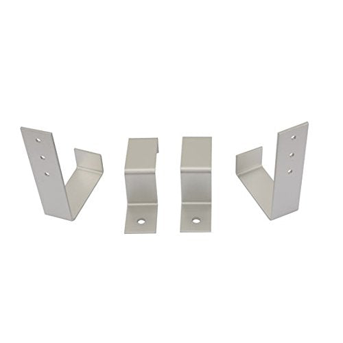 Speedway Motors Aluminum Radiator Mounting Bracket Kit with Rubber Pads, Universal Fit for Crossflow Radiators, Lightweight Aluminum Brackets with 1/4" Thick Cushion Pads Included