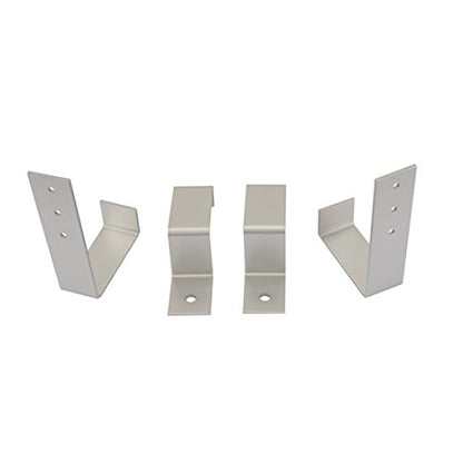 Speedway Motors Aluminum Radiator Mounting Bracket Kit with Rubber Pads, Universal Fit for Crossflow Radiators, Lightweight Aluminum Brackets with 1/4" Thick Cushion Pads Included
