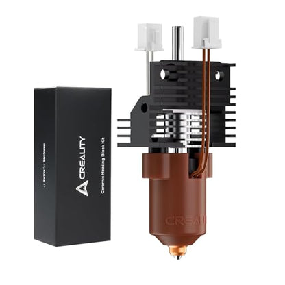 Creality 2025 K1 SE/K1C/K1 Max/K1 Upgrade Ceramic Heating Block Kit, New Version Terminal with Buckle, K1 Series 600mm/s High-Speed Printing Hot End, Extruder Hotend for 3D Printer K1 Series - style: For 2025 K1Max/K1C/K1SE/K1