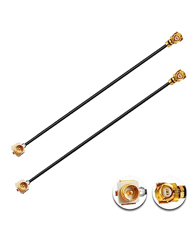 2PCS U.FL to U.FL 4" /10CM Low-Loss Extension Cable - size: 4" (10 cm)