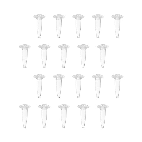 Othmro 0.5ml Conical Centrifuge Test Tubes with Snap Cap 1000pcs, Lab Test Container Vial Test Tube Liquid Sample Storage Centrifuge Tube for Beads Yeast Specimen Sample Laboratory