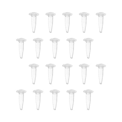 Othmro 0.5ml Conical Centrifuge Test Tubes with Snap Cap 1000pcs, Lab Test Container Vial Test Tube Liquid Sample Storage Centrifuge Tube for Beads Yeast Specimen Sample Laboratory