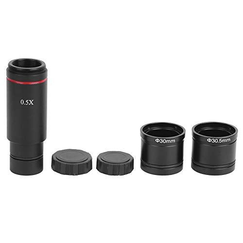 Garosa Microscope Adapter 0.5X C Mount Lens Adapter Microscope Camera Adapter 0.5X Times C Mount Compatible with CCD Interface Shrink Lens Microscope Lenses