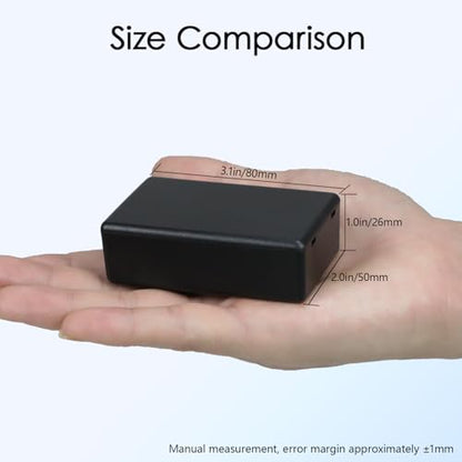 Project Box 8 Pieces Electrical Box Small Junction Box ABS Plastic Enclosure Power Electronic Case Black 3.15" x 1.97" x 1.02"(80 x 50x 26mm) - color: Black, size: 3.15" x 1.97" x 1.02"