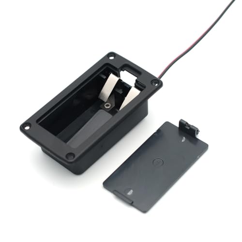 9 Volt Battery Box with Switch Leads Battery Box Suitable for Pickups and Violins - size: 72x38.5x23mm