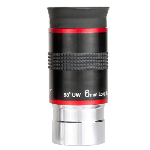 SVBONY Telescope Eyepiece, 6mm Focal Length 68 Degree Ultra Wide Angle Lens - size: 6mm