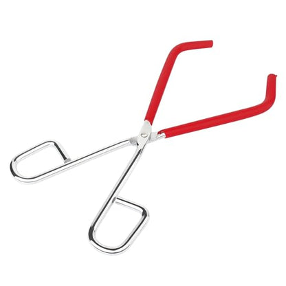 Ulab Lab Beaker Tongs, Red Rubber Coated Ends, Nickel Plated 1/4" Steel, for 50mL - 2000mL Capacity Beaker, USC1002 - style: Lab Beaker Tong -1PC
