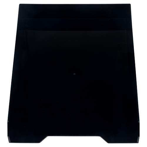 JAM PAPER Stackable Paper Trays - Black - Desktop Document, Letter, & File Organizer Tray - Sold Individually - color: Black, size: Pack of One (1) Tray