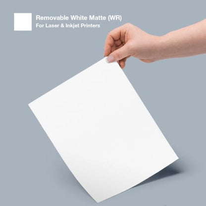 OnlineLabels 1.5" x 0.5" Labels - Removable White Matte - 100 Sheets - size: 100 Sheet Pack