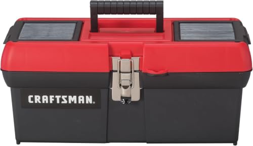 CRAFTSMAN Tool Box, Lockable, 16 in., Red/Black (CMST16901) (Pack of 6) - size: 16-inches (Pack of 6)