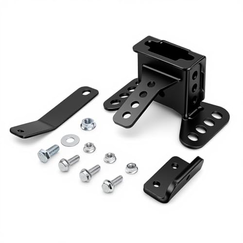 Motorcycle Driver Backrest Mounting Hardware Kit Compatible with Harley Touring 2009-2025, Adjustable Seat Backrest Bracket Base with Bolts, Black, Fit Road Glide Street Glide Electra Glide Road King