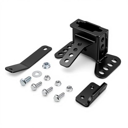 Motorcycle Driver Backrest Mounting Hardware Kit Compatible with Harley Touring 2009-2025, Adjustable Seat Backrest Bracket Base with Bolts, Black, Fit Road Glide Street Glide Electra Glide Road King