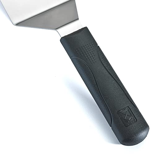 Mercer Culinary Millennia Turner/Spatula, 8 Inch x 3 Inch Blade, Black Handle - color: Black, size: 8" x 3"