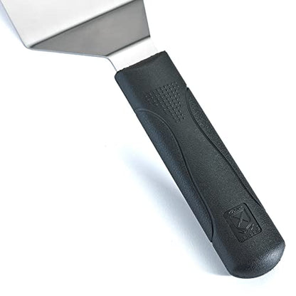 Mercer Culinary Millennia Turner/Spatula, 8 Inch x 3 Inch Blade, Black Handle - color: Black, size: 8" x 3"