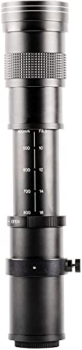 Ultimaxx 420-800mm (w/Converter 840-1600mm) f/8.3-16 Manual Telephoto Zoom T-Mount Lens Kit for Nikon D700, D750, D780, D800, D810, D850, D3500, D3400, D5200, D5300, D5500, D5600, D7100, D7200 &More