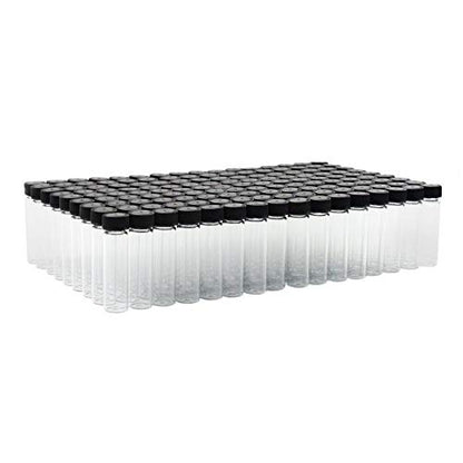 144 Pack Small Glass Vials with Screw On Cap, 1 2/3 Dram Gold Collection Vials - size: 1 2/3 Dram
