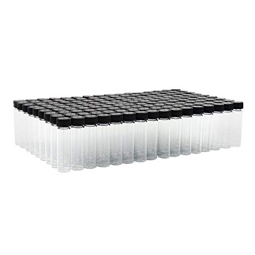 144pk 3/4 Dram Small Glass Vials with Screw On Cap, Hobby and Craft Lab Sample Vial Set - size: 3/4 Dram