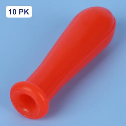 Labasics Dropper Silicone Cap, Glassware Accessory for Sealing Glass Pipettes During Experiments, for Laboratory Use Only (Pack of 10), Red