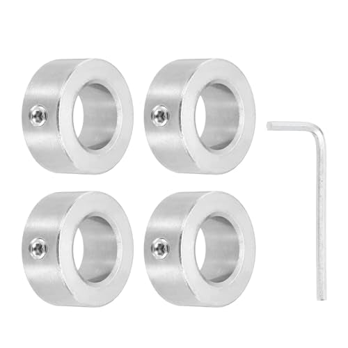 MECCANIXITY 4Pcs Shaft Collars 18mm Bore 1 Screw 32mm OD 14mm Thick - size: 18mm ID 32mm OD 14mm H with 1 Screw