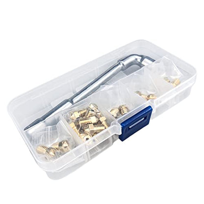 Nozzles 22 pcs 3D Printer Extruders Brass Nozzles - size: V5/V6 Brass, style: Kit: Various Nozzles