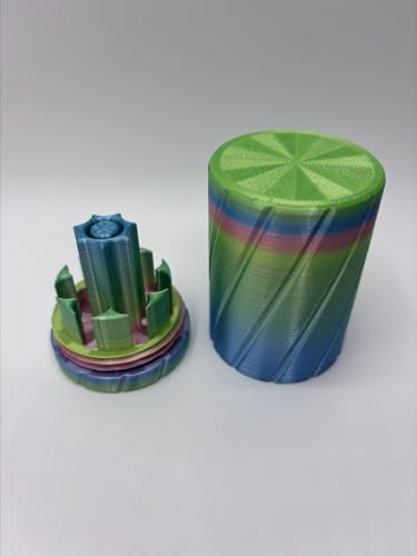 7-Slot Cartridge Storage Station, 3ml Capacity, Multicolor Finish (Rainbow) - color: Rainbow