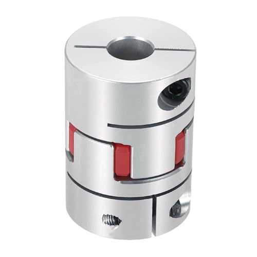 MECCANIXITY Aluminum Shaft Coupling 7mm to 12mm Flexible Spider Coupling L50mm x D35mm Coupler Jaw Spider Shaft Joint Connector for 3D Printers DIY Encoder CNC Router Milling Machine - size: D35mm Fit 7mm to 12mm