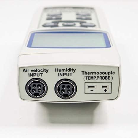 7‑in‑1 Vane Anemometer – Airflow, Humidity, Dew‑Point, Wet‑Bulb & Type K/J Temp Meter, SD Card Datalogger, USB Along with Calibration Certificate Model: AM-4247SD