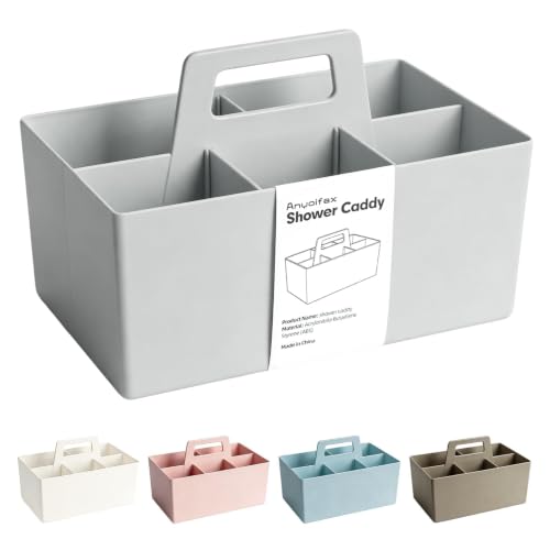Multipurpose Caddy Organizer with Handle Plastic Desk Storage, Gray - color: Gray, size: Rectangular