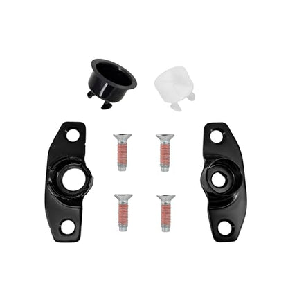 Tailgate Hinge Pair Kit, Bolts, Screws, Bushings for 2017-2024 Ford Super Duty