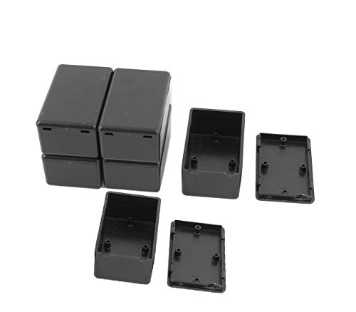 60x36x25mm Waterproof Electric Project Case Junction Box with Cover Black Plastic, 6-Pack - size: 60 x 36 x 25mm(6PCS)