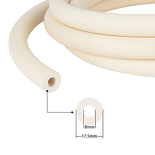 Stonylab Vacuum Rubber Tubing, 18mm (45/64'') OD 8mm (5/16'') ID Vacuum Tubing Natural Rubber Tube for Vacuum, 8 x 18mm (5/16'' x 45/64'') Fitting on StonyLab Glassware Labware - 3m (10 Feet)