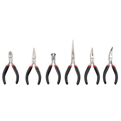 Sunex Tools - 6 PIECE MINI PLIERS SET IN STORAGE TRAY