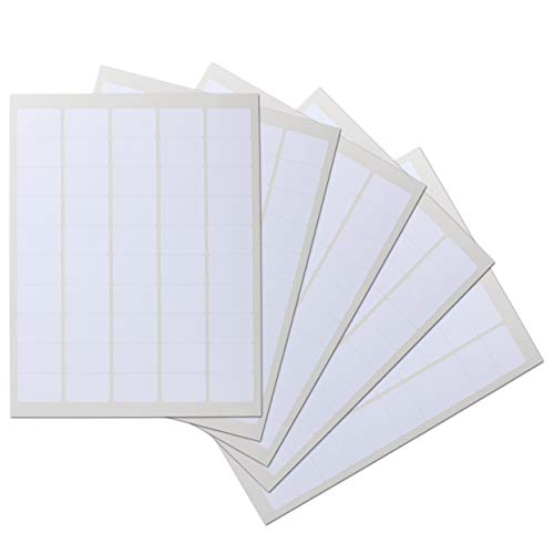 Waterproof Essential Oil Labels, 250 Rectangles, 1.5x1 Inches, Oil Proof, Highly Durable Blank Stickers - size: 250 Count (Pack of 1)
