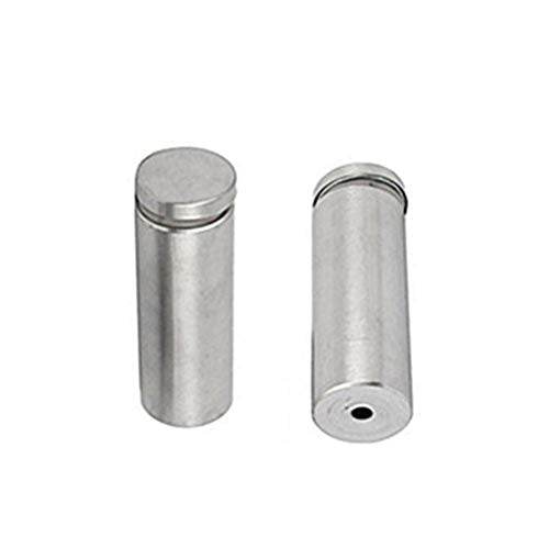 Stainless Steel Wall Mount Glass Standoff Holder Screw Nails Advertising Nails 12 Pcs (25x80mm) - size: 25x80mm