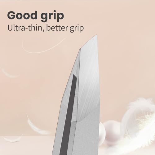 Eyebrow Hair Removal Tweezers, Slant Tweezer Handmade Professional Eyebrow Facial & Hair Remover Better closure Stainless Steel - color: 1 Pack (Slant)