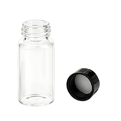 ALWSCI 100PCS 5ML Clear Tiny Glass Vials with Screw Caps - color: Clear Glass Sample Vial, size: 5ML 18*40MM