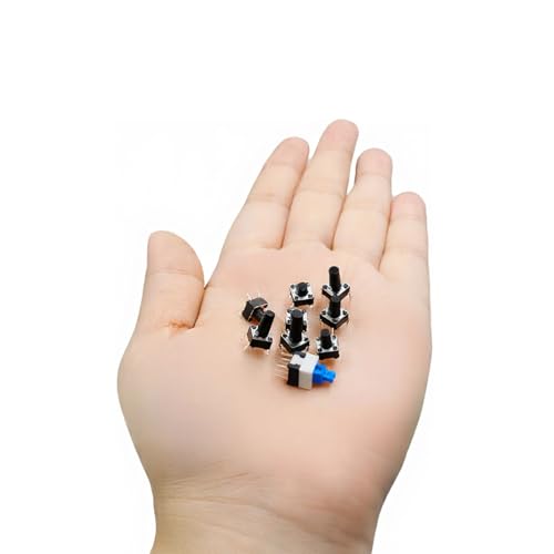 228PCS 10 Values 6x6mm & 7x7mm Tactile Push Button Switch Assortment Kit 4 Pins Micro Momentary Tact Pushbutton Switches Set - style: 228 PCS 10 Values