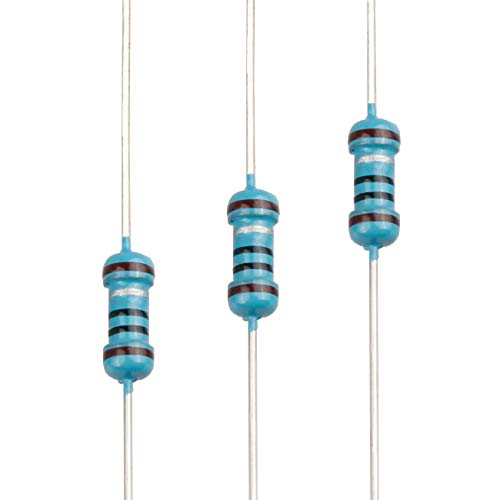 100pcs 1 ohm Resistor 1/4w (0.25 Watt) ±1% Tolerance Metal Film Fixed Resistor, Multiple Values of Resistance Optional - size: [E6P001] 1 ohm