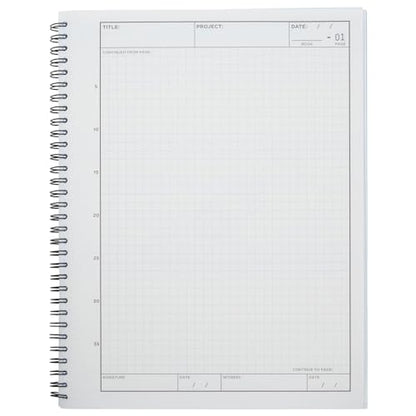 Bright Creations Carbonless Laboratory Notebook with 100 Sheets, Engineering Paper (8.5x11 In, 2 Pack)