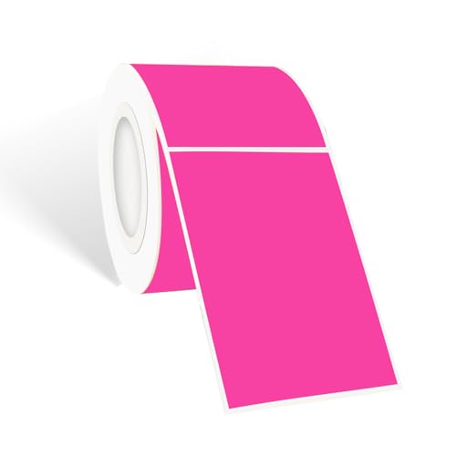 STARLIBOO Neon Colored Labels Stickers 3 x 2 Inch, Rectangle Moving Labels Stickers, 250Pcs Garage Sale Price Stickers, Adhesive Moving Labels for Boxes(Fluorescent Rose Red) - color: Fluorescent Rose, size: 2*3 inch